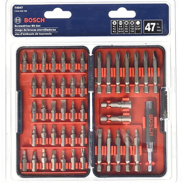 Bosch T4047 Multi-Size Screwdriver Bit Set (47 Piece)