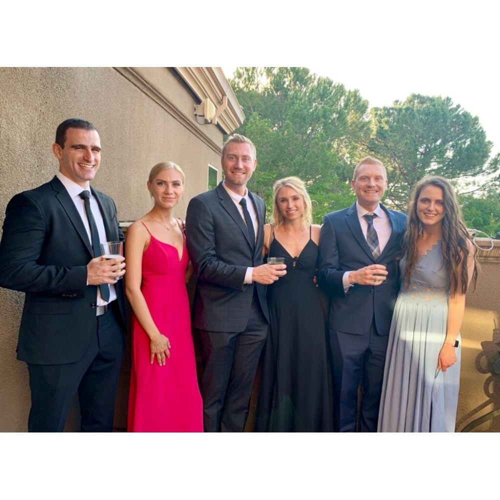 Our first wedding together with our favorites.