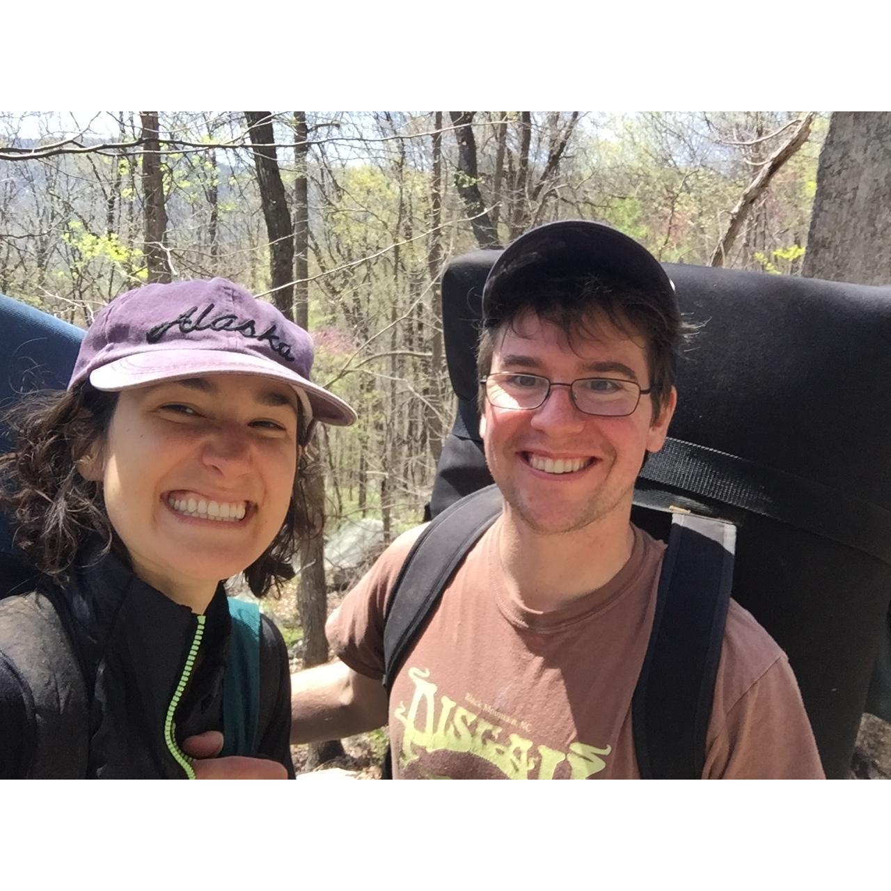 One of our other favorite activities (after eating)-- bouldering!