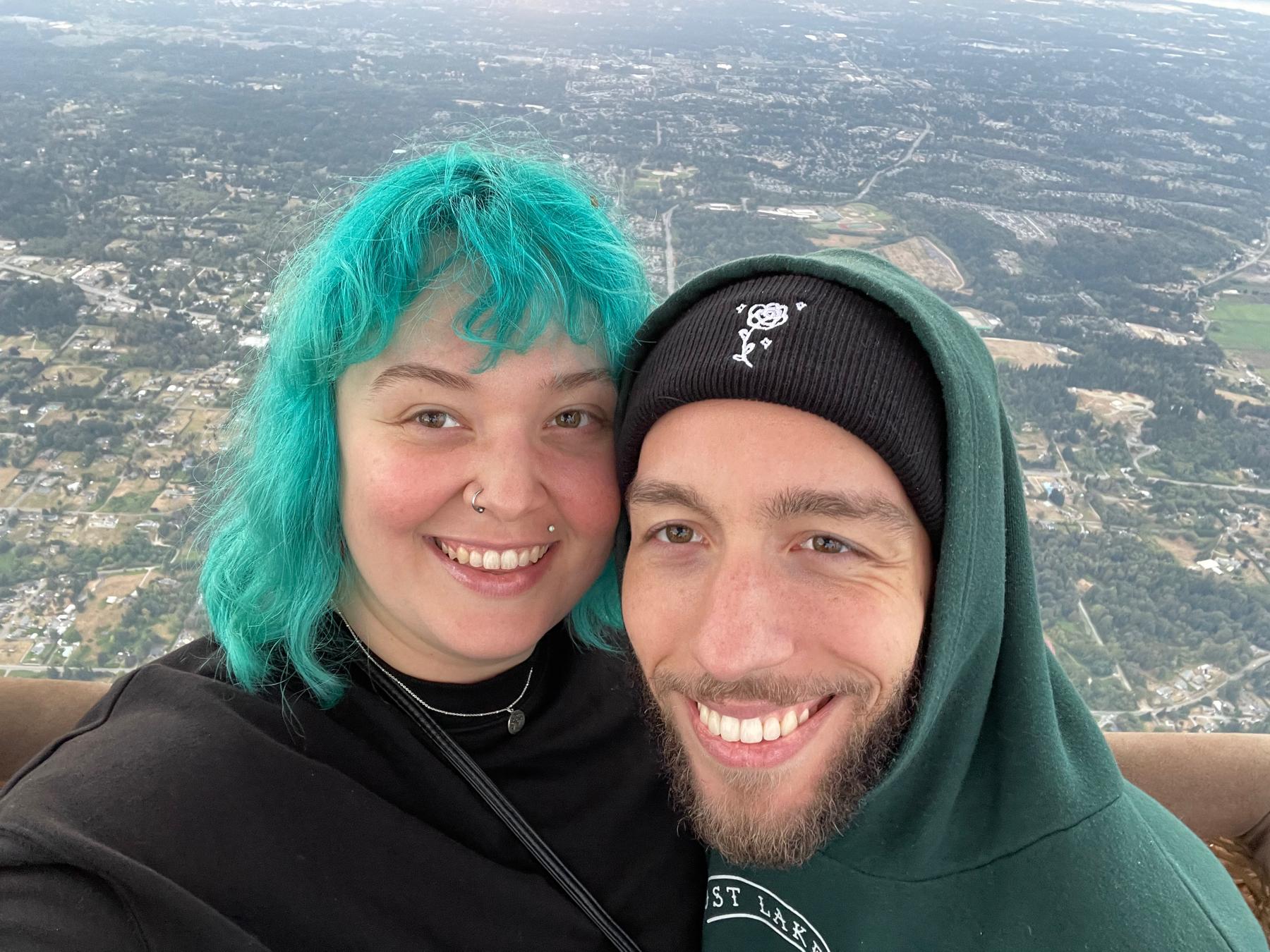 Hot air balloon ride for Chelsea’s 30th birthday!