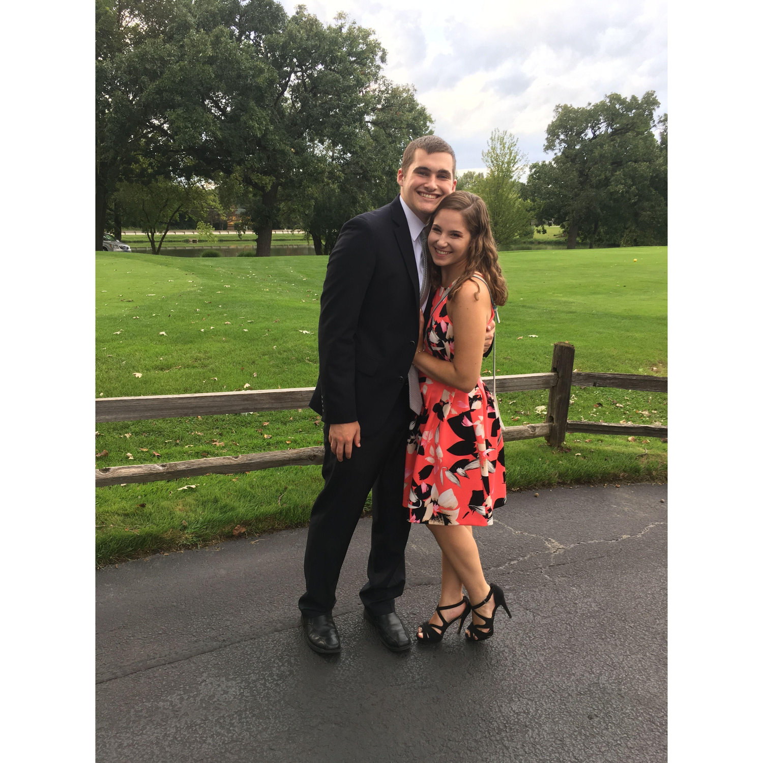 Our first wedding together (Emma & Joe's) at the place our reception will be!