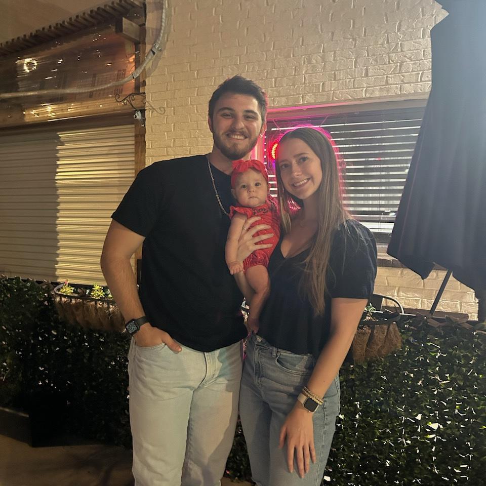 Dinner with our future flower girl :)