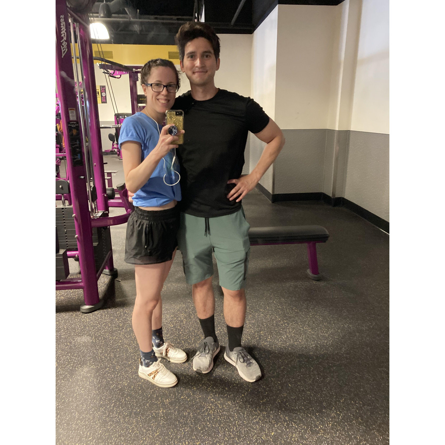 We be up in the gym, just workin' on our fitness