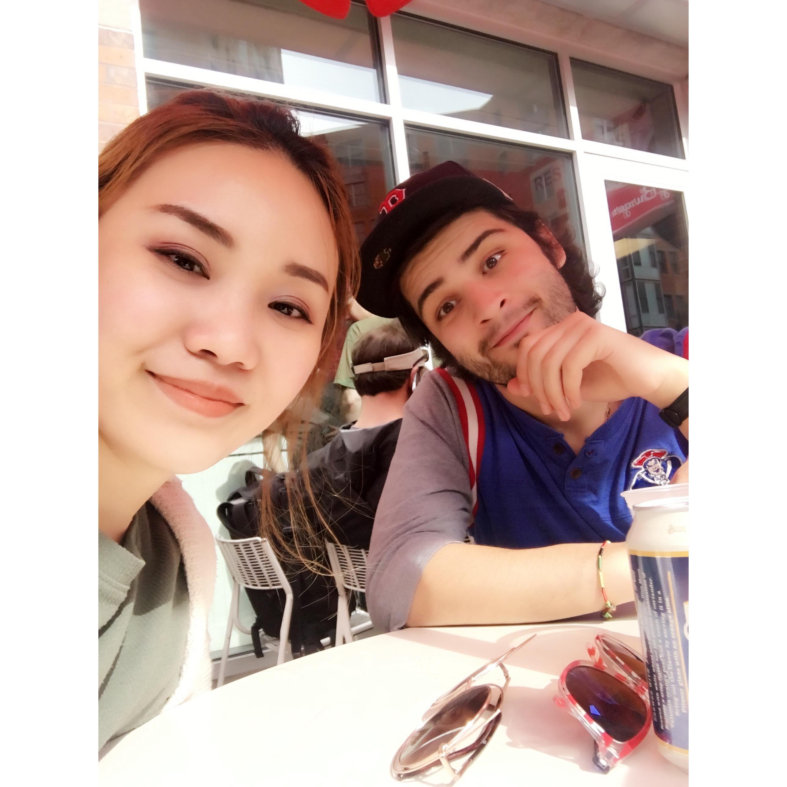 First Marathon Monday together