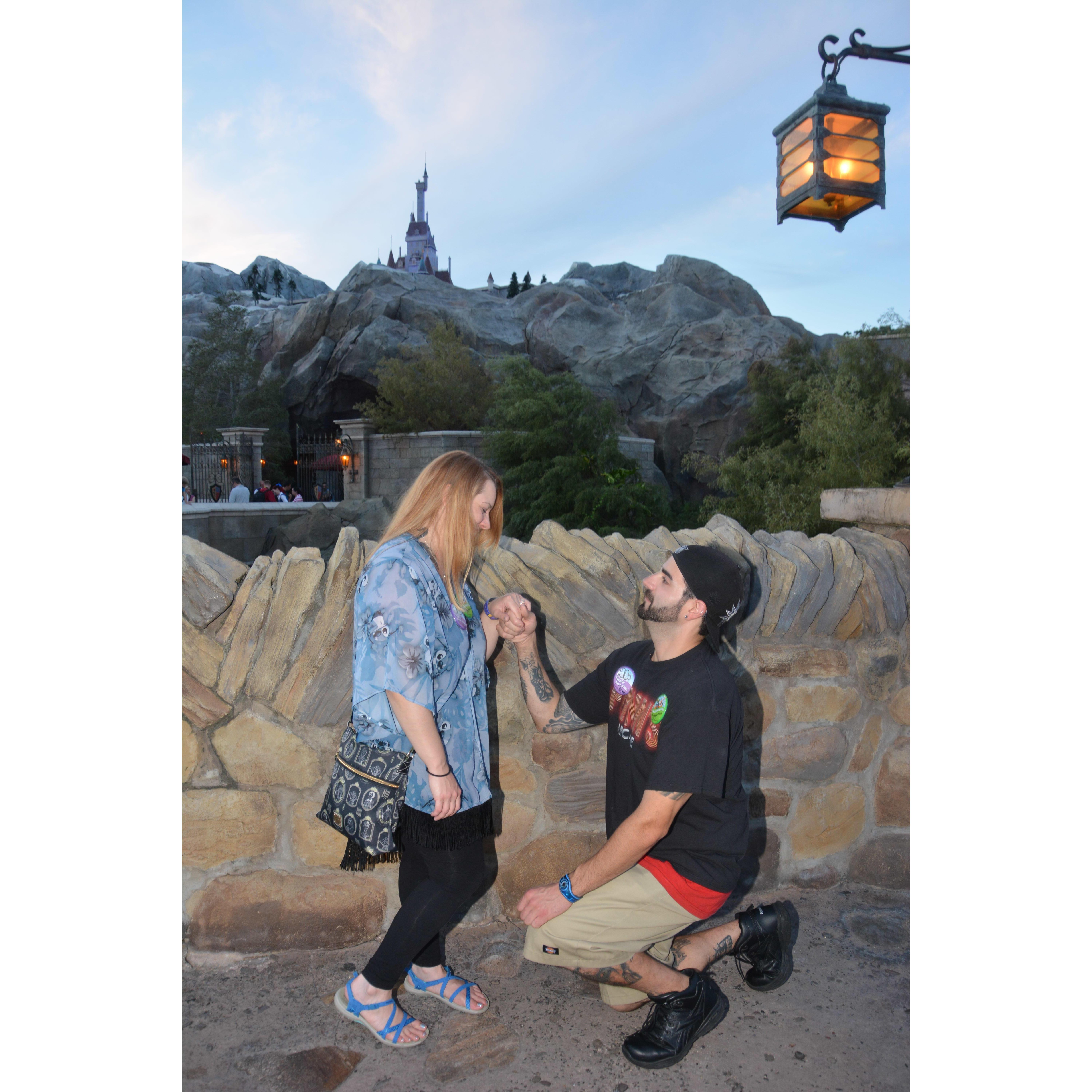 October 2017- Engagement proposal in Disney World
