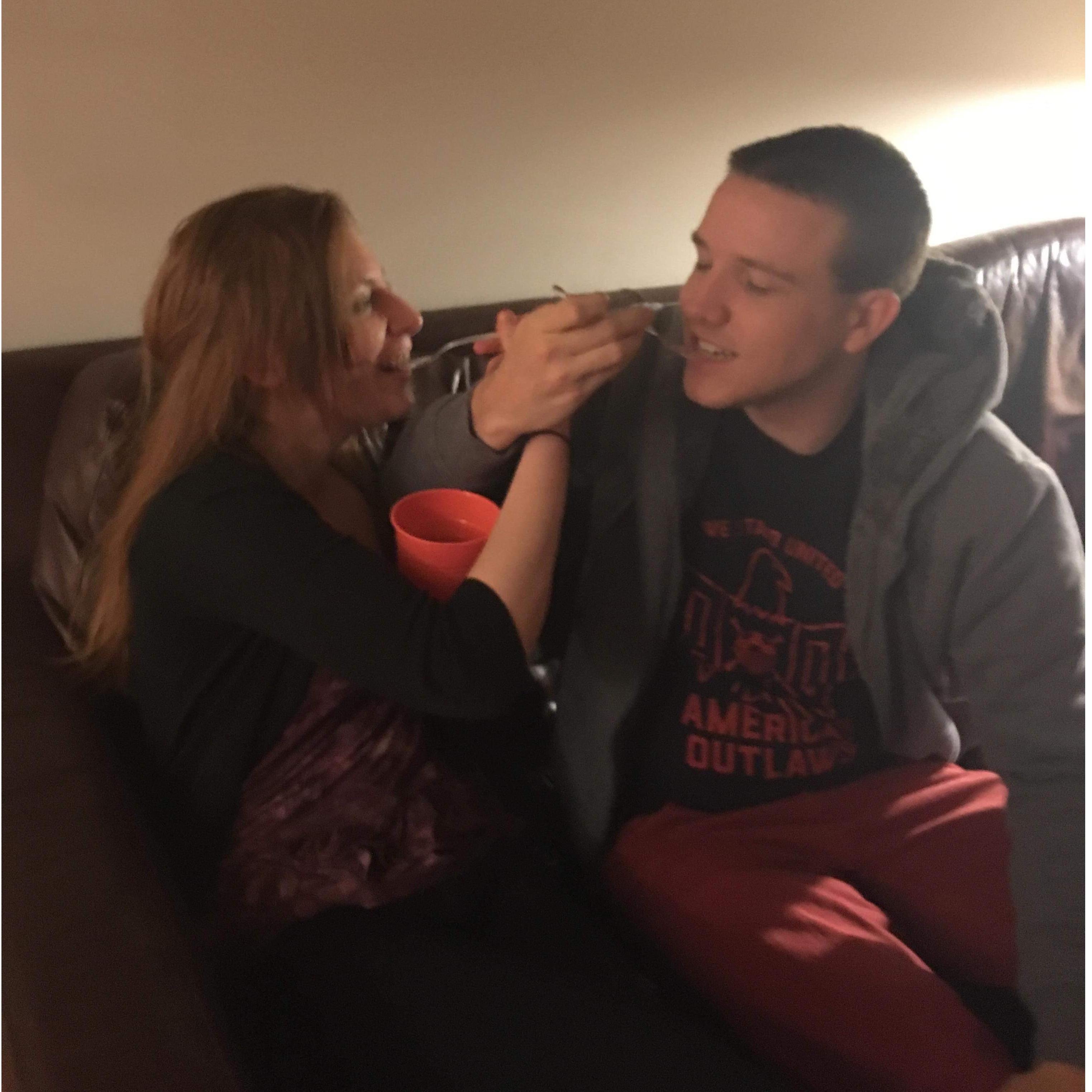 This is a picture from the first night we met