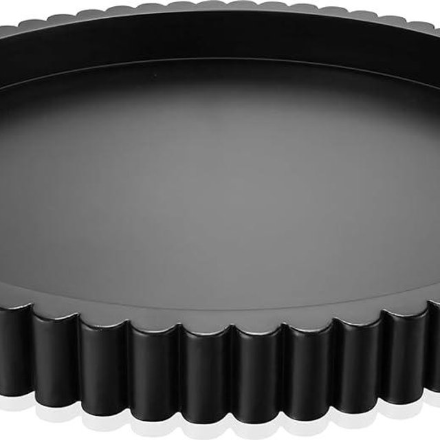Handmade 12in Decorative Tray for Coffee Table Tray Decor, Black Wooden Decorative Round Tray for Kitchen, Living Room, Home Decor