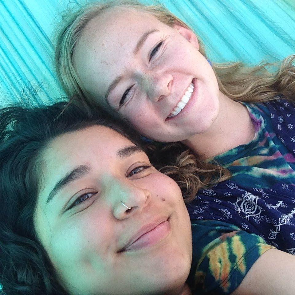 We fell in love in a hammock, during our breaks from training. We loved being coworkers.