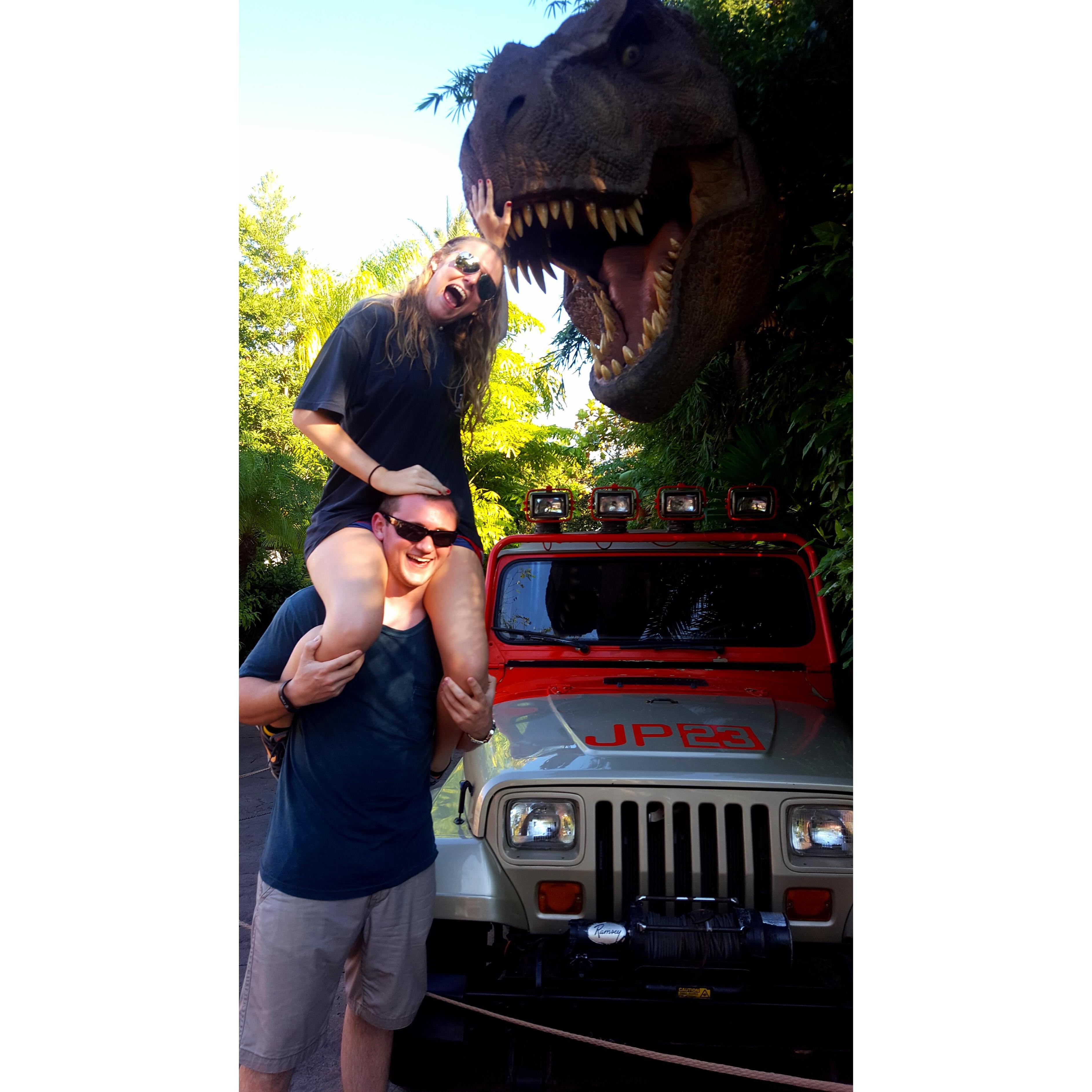 First of many trips to Universal!

P.S. did you know we really like t-rexs?