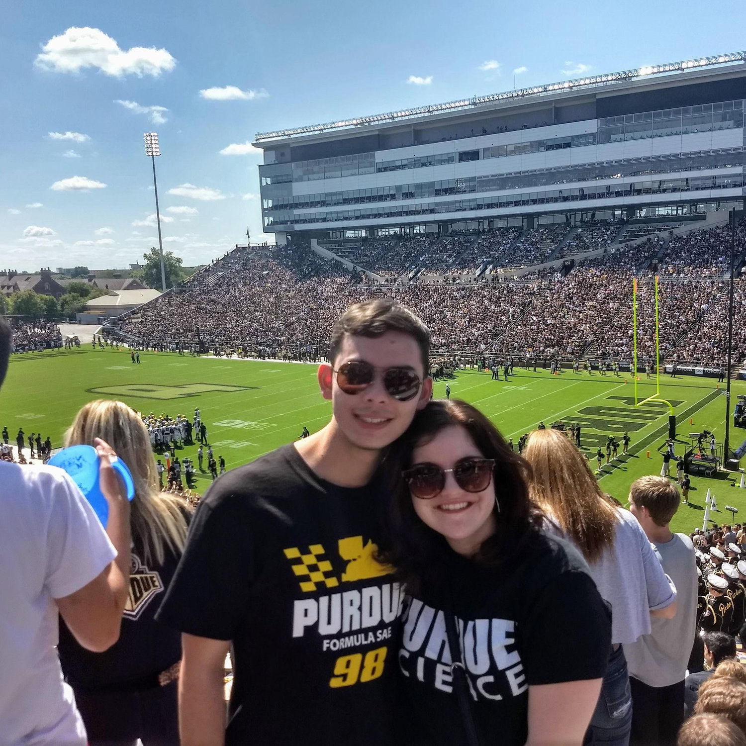 Our first Purdue football game together