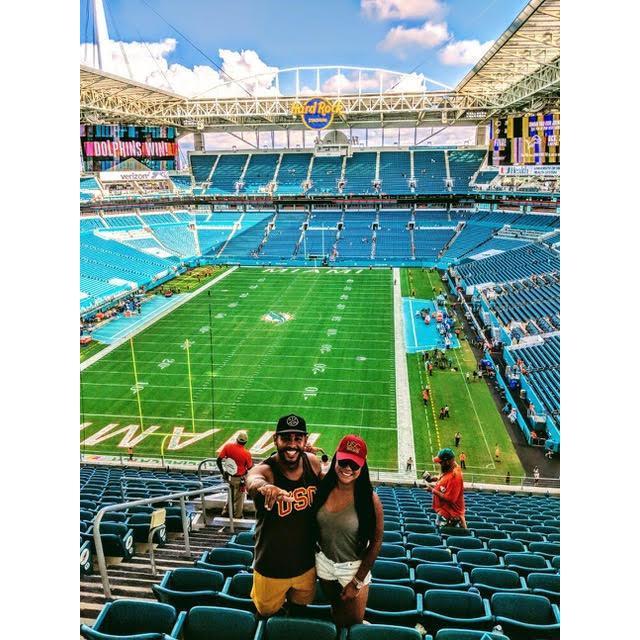 Dolphins Football game to hit Alex's bucketlist of attending at least one NFL Game every year