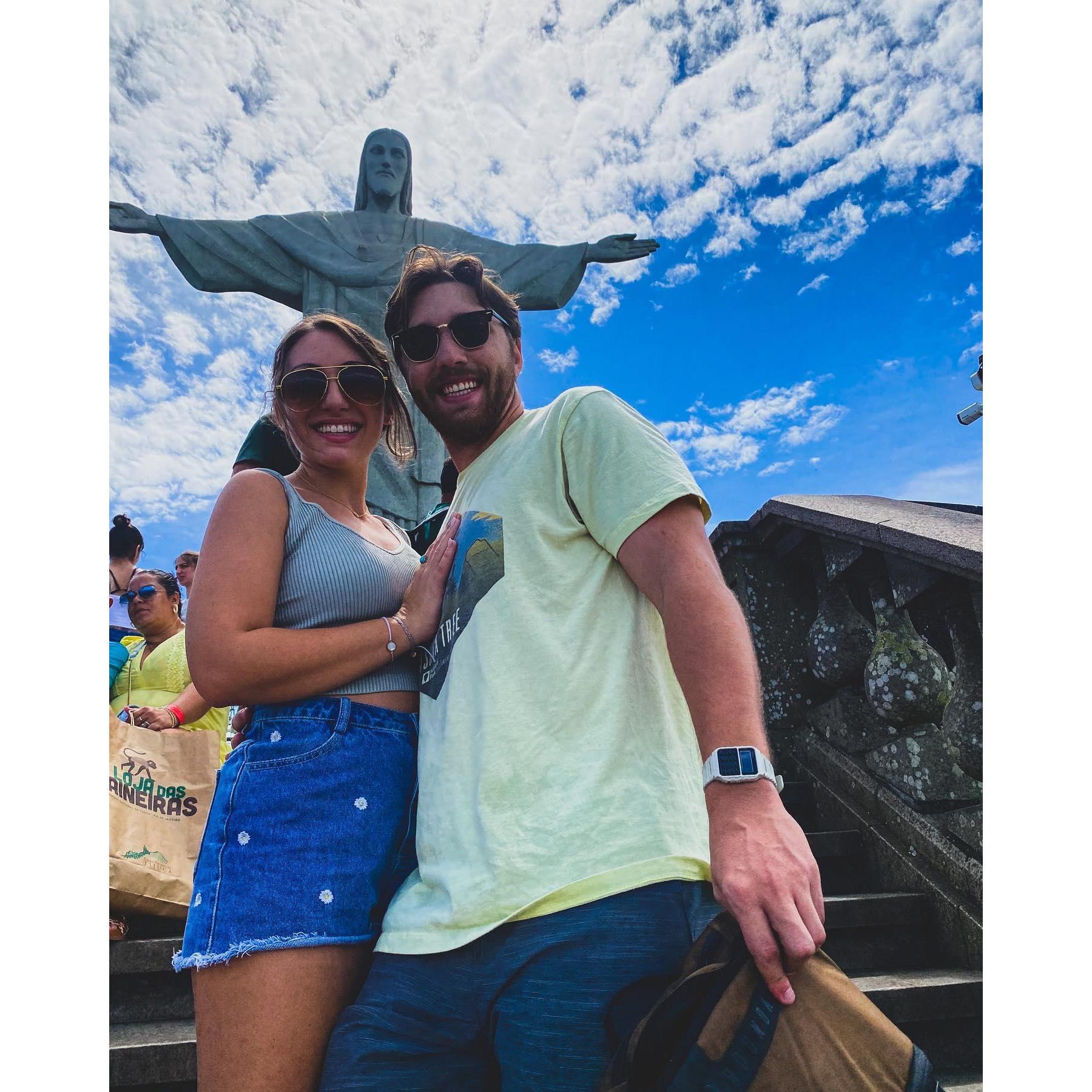Touring one of the 7 Wonders of the World - Christ the Redeemer in Rio!