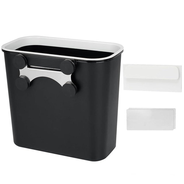 Skyflame 2.1 Gallon Magnetic Garbage Can, BBQ Grills Utensils Organizer Holder, Wall-Mounted Hanging Trash Bin for Kitchen, Cabinet, Door, Bedroom, Bathroom, Camping