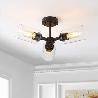 Jaymes 3-Light Farmhouse Semi Flush Mount