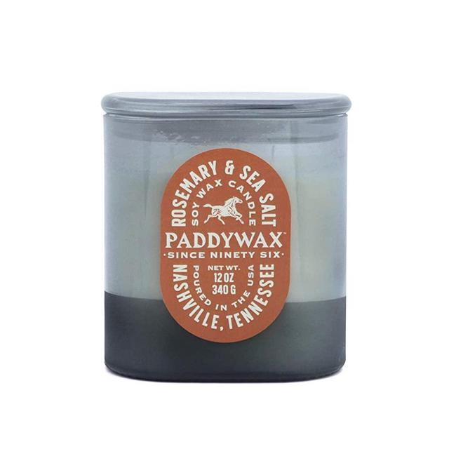 Paddywax Vista Artisan Hand-Poured Scented Candle, 12-Ounce, Rosemary & Sea Salt