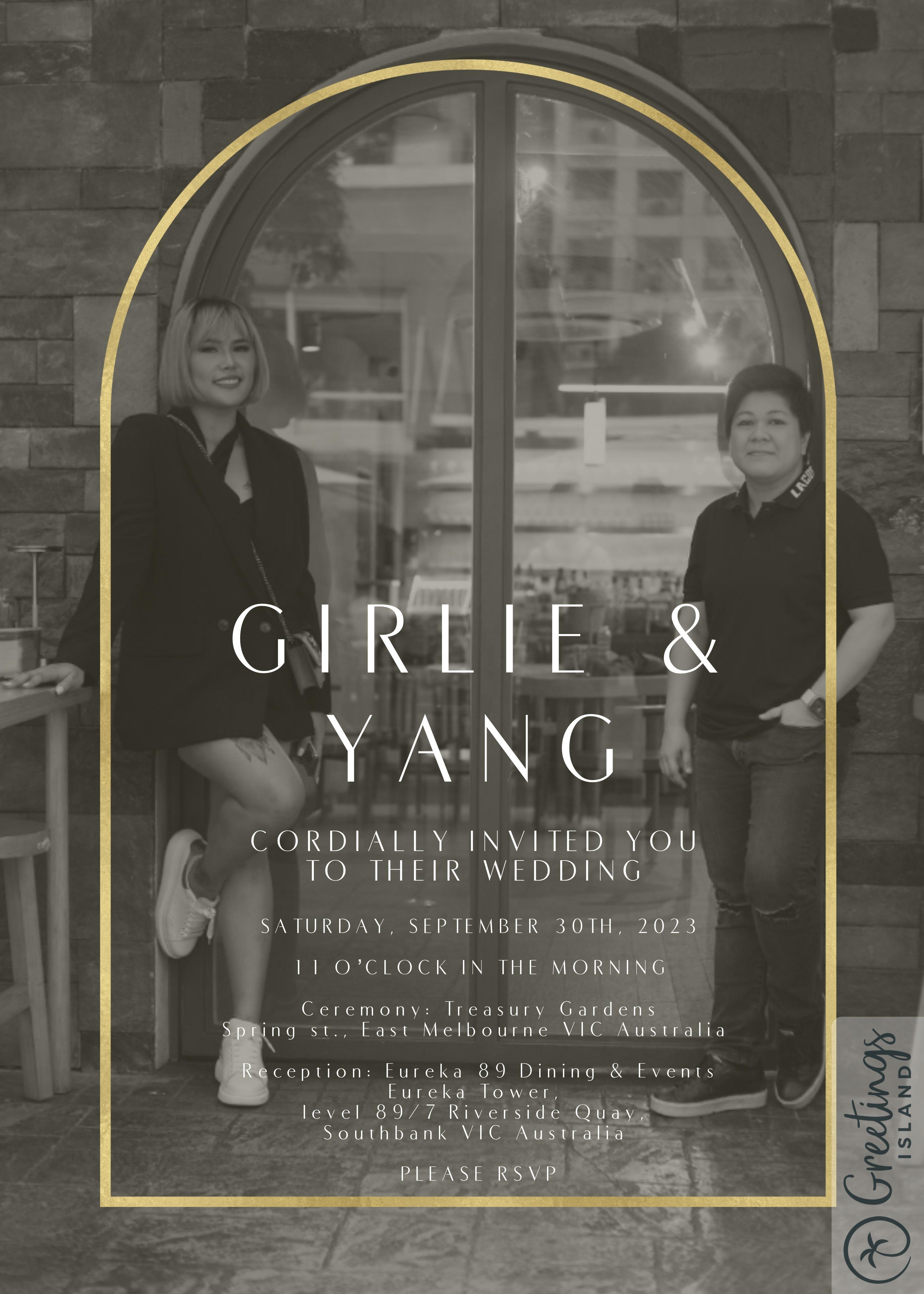 The Wedding Website of Girlie Rentero and Rhea May Untalan