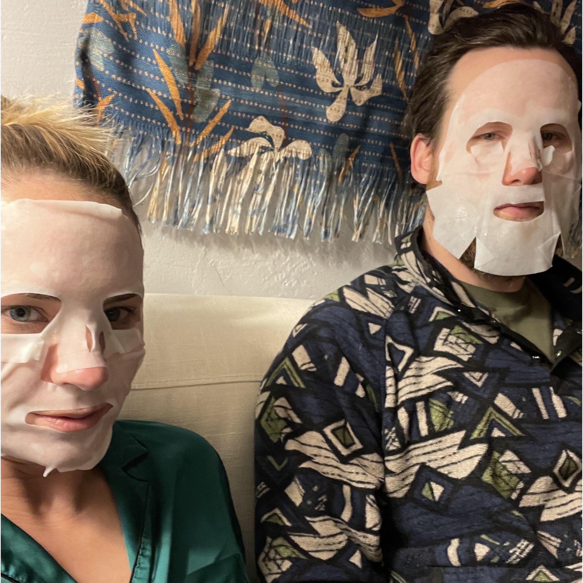 Spa night on the couch