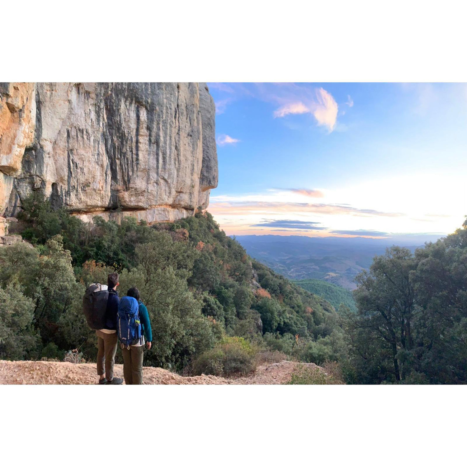 Sunset after a day of climbing in Montsant