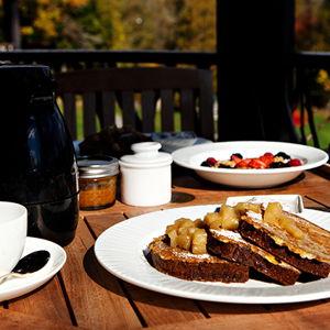 Breakfast in our Lake View Room
