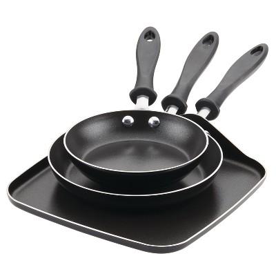 Tramontina 3pk Aluminum Nonstick Fry Pans - Blue/black Pattern : Target