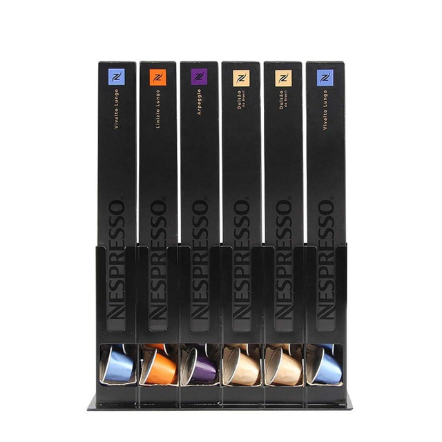 FlagShip Coffee Capsules Holder Stand for Nespresso Storage Original Capsules Holder, Coffee Pods Rack for Nespresso Originalline 60 Pods
