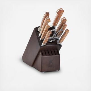 Pro Holm Oak 10-Piece Knife Block Set