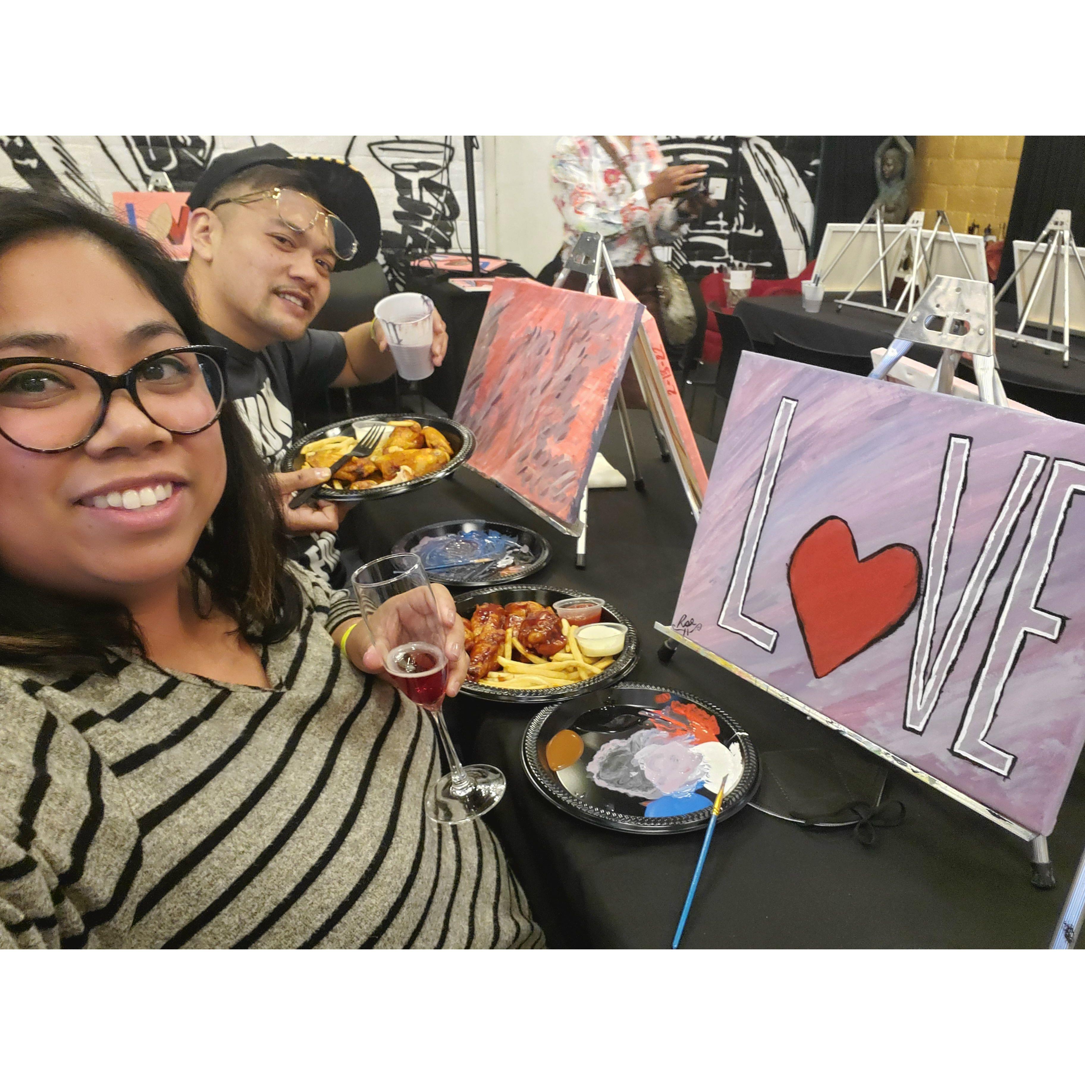 Our first Valentine's day together