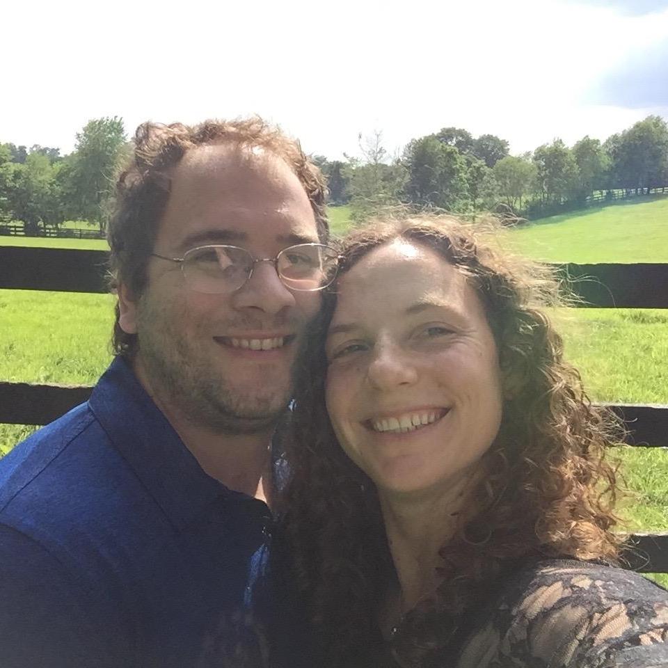 In front of the pastures at the Polo Barn at Saxony, near the ceremony site. May 2017.