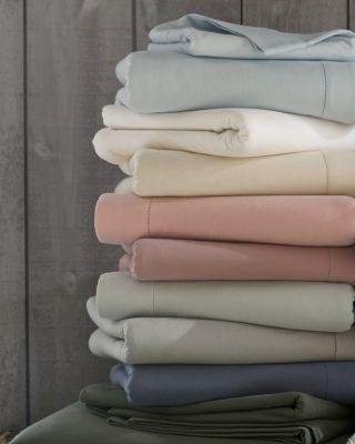 Solid Hemstitched Supima® Flannel Sheets