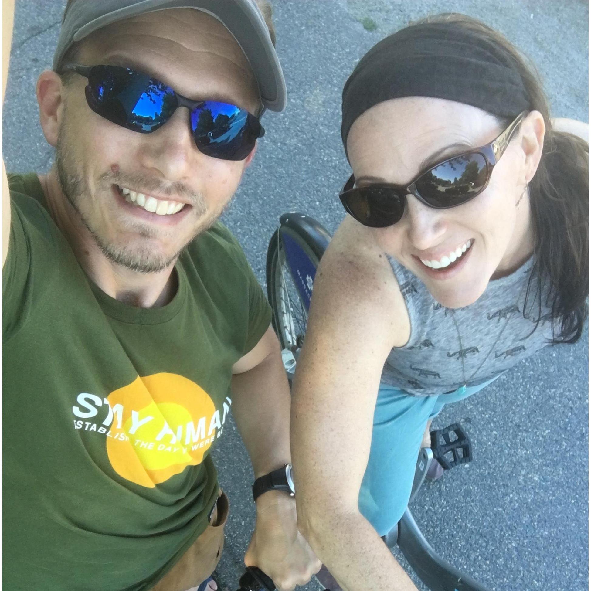 Bike riding in Boston