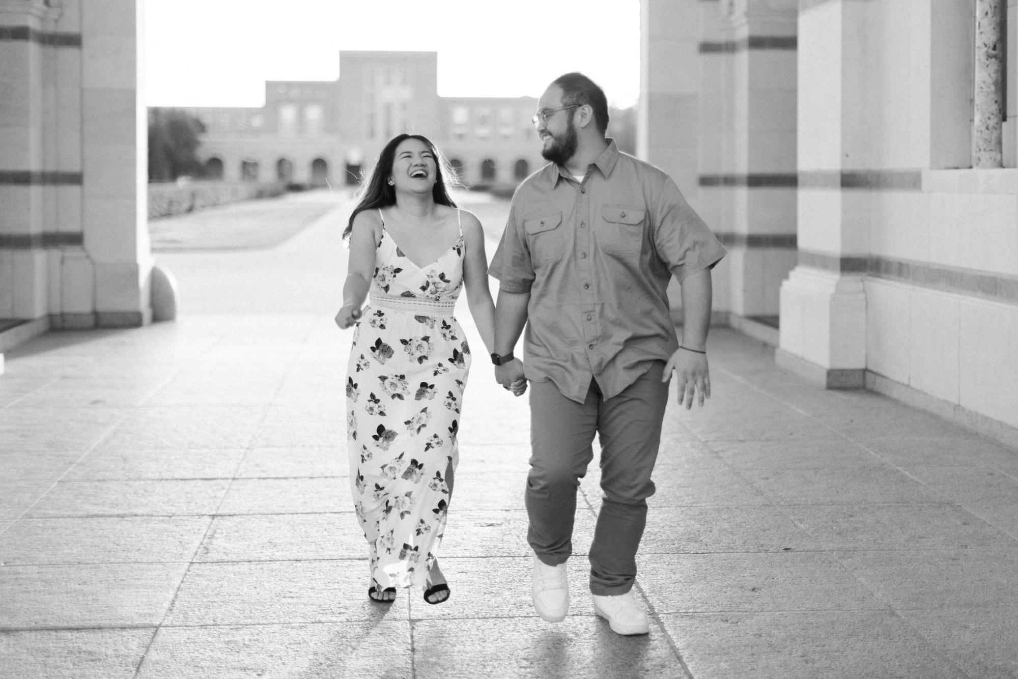 SF: “Slow down!!” 
D: “My legs are just long!!”