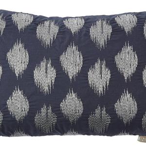 INK+IVY Kiran Embroidered Oblong Pillow in Blue