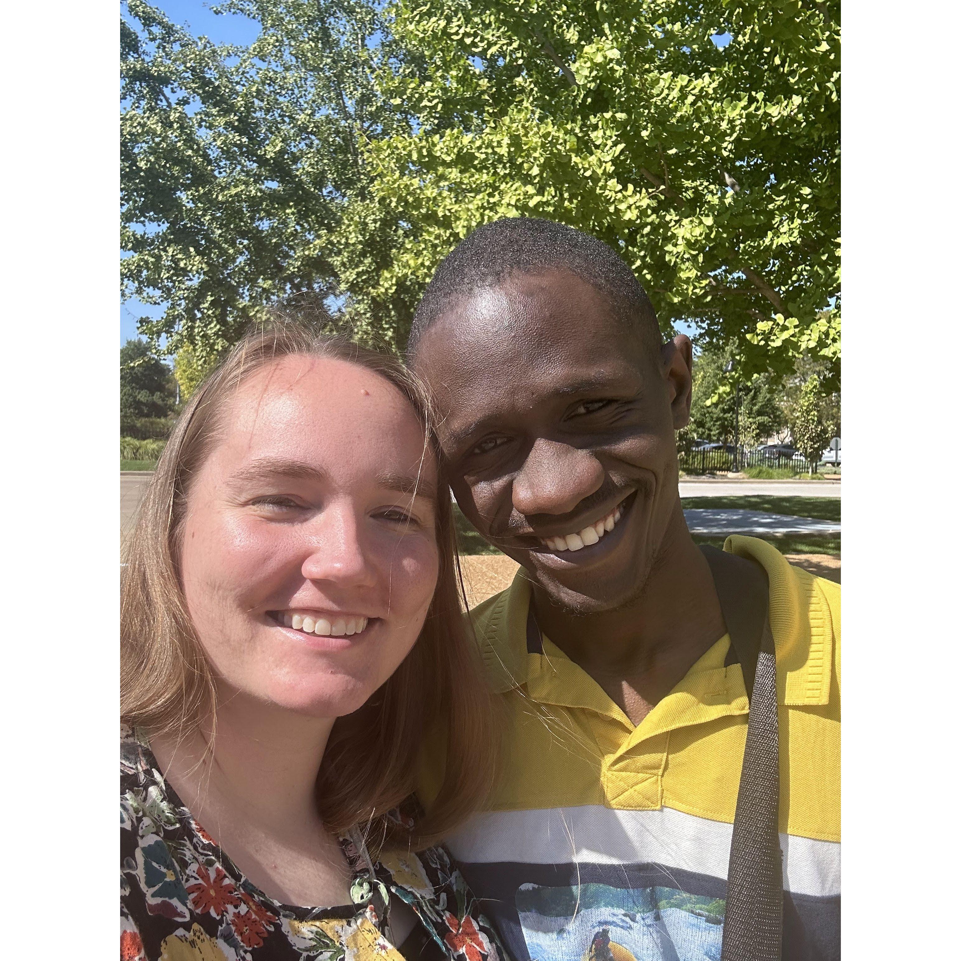 The first weekend we spent together walking around Washington University in St Louis