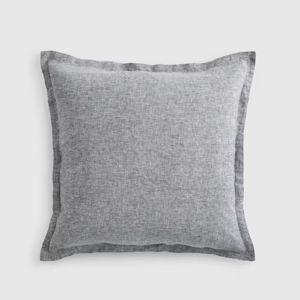 European Linen Chambray Euro Sham in Charcoal