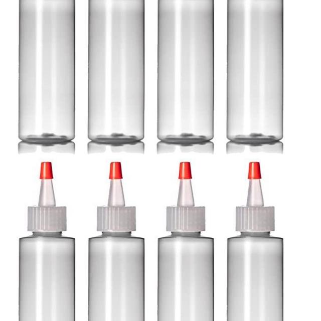 8-Pack of 4 Oz Plastic Small Squeeze Bottles and Caps - BPA-Free, Latex-Free, Food-Grade - Great for Icing, Cookie Decorating, Sauces, Condiments, Arts and Crafts and More!