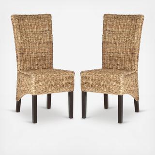 Kiska Rattan Side Chair, Set of 2