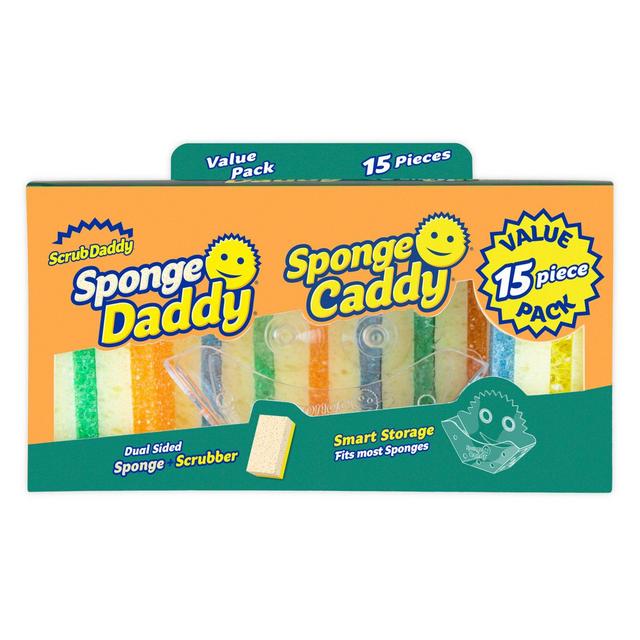 Sponge Daddy® Value Pack Cleaning Sponges with Sponge Caddy