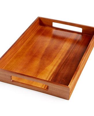 The Cellar Acacia Rectangle Handled Tray, Only at Macy's