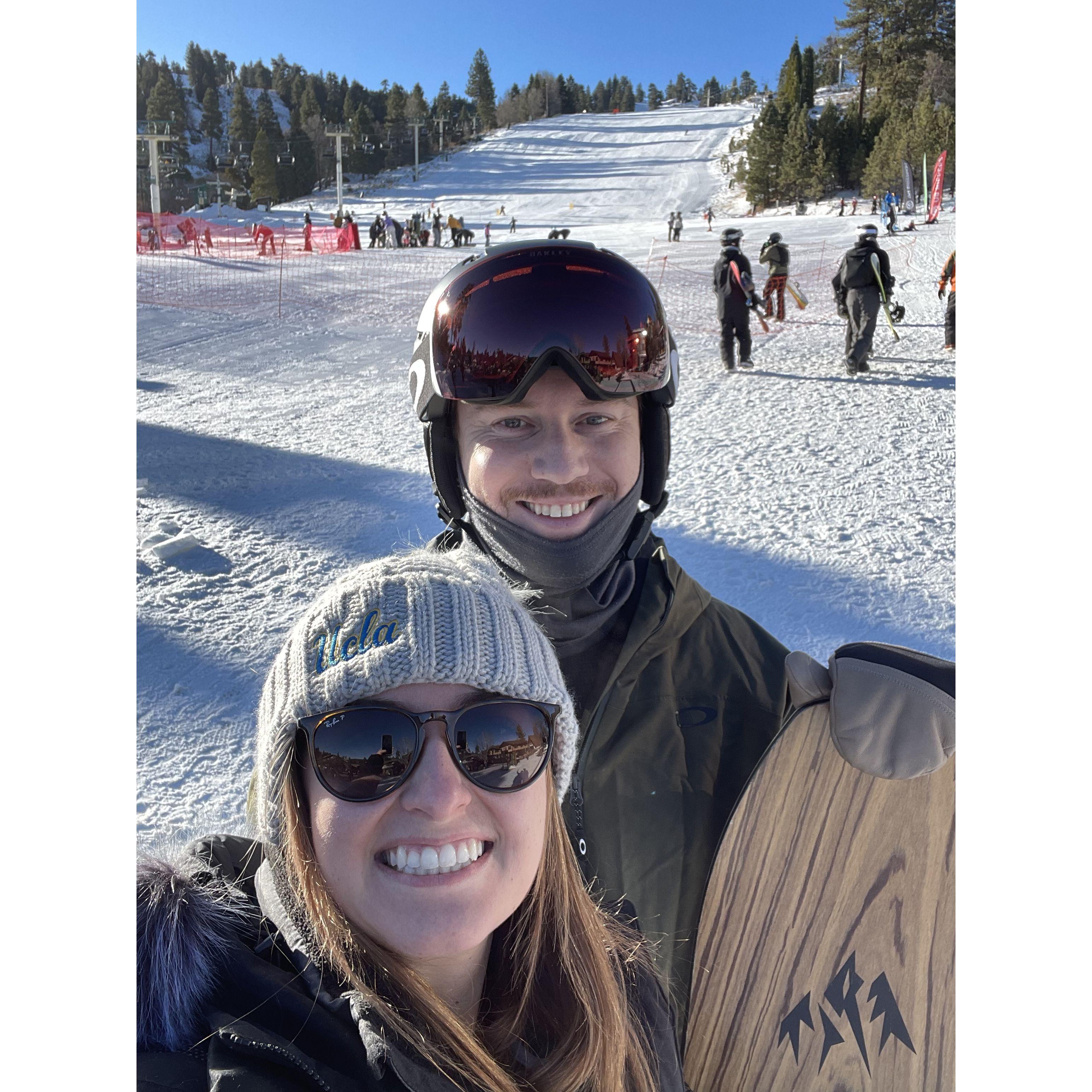Trip to Big Bear for James to hit the slopes!