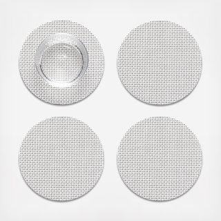 Mini Basketweave Round Coaster, Set of 4