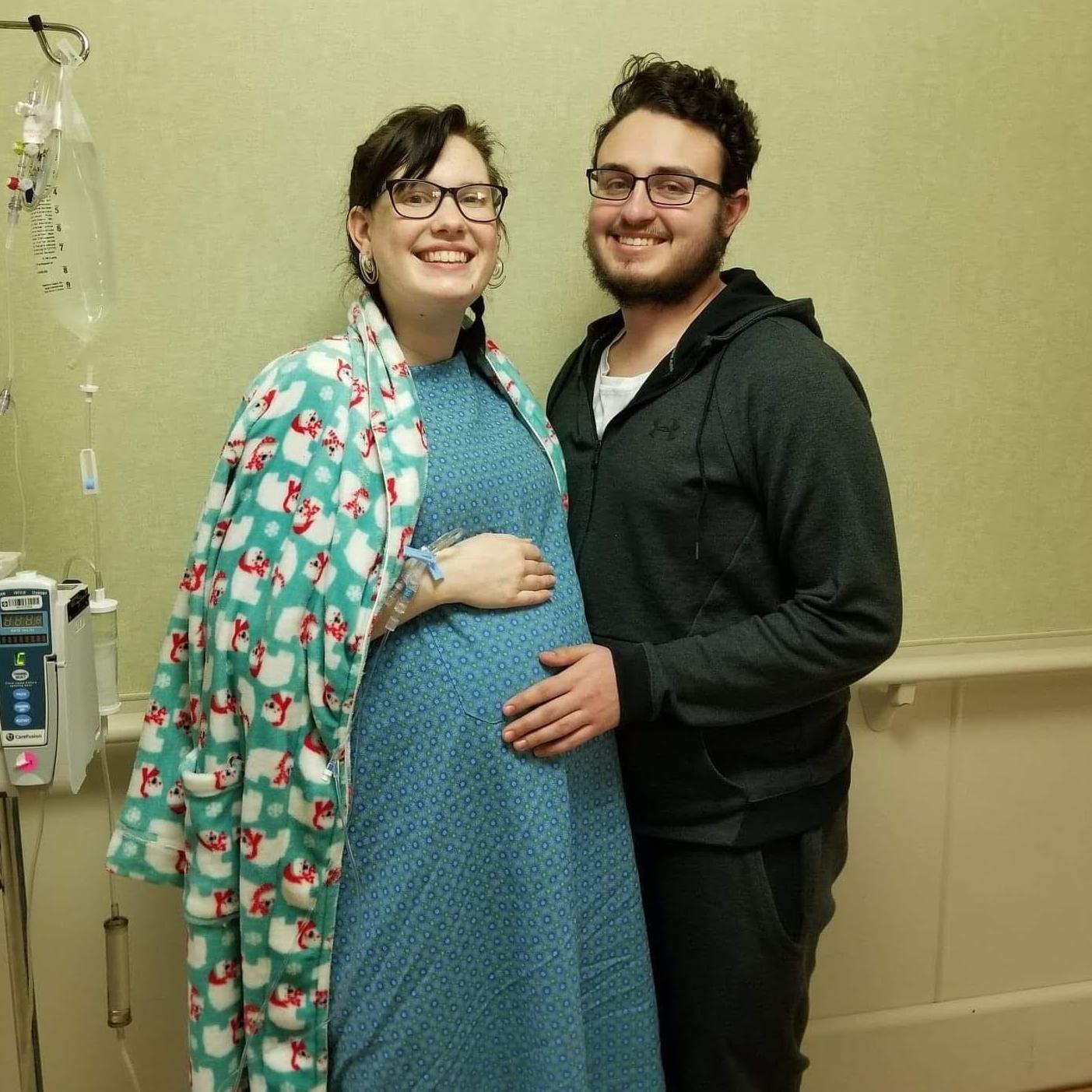 We were moments away from meeting our son, and so excited about it!