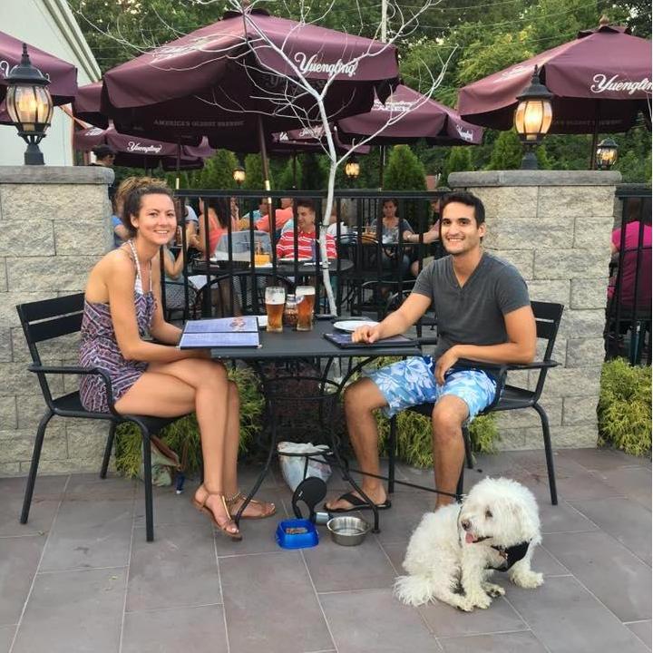 Babysitting Guinness and grabbing a bite to eat (R.I.P buddy)