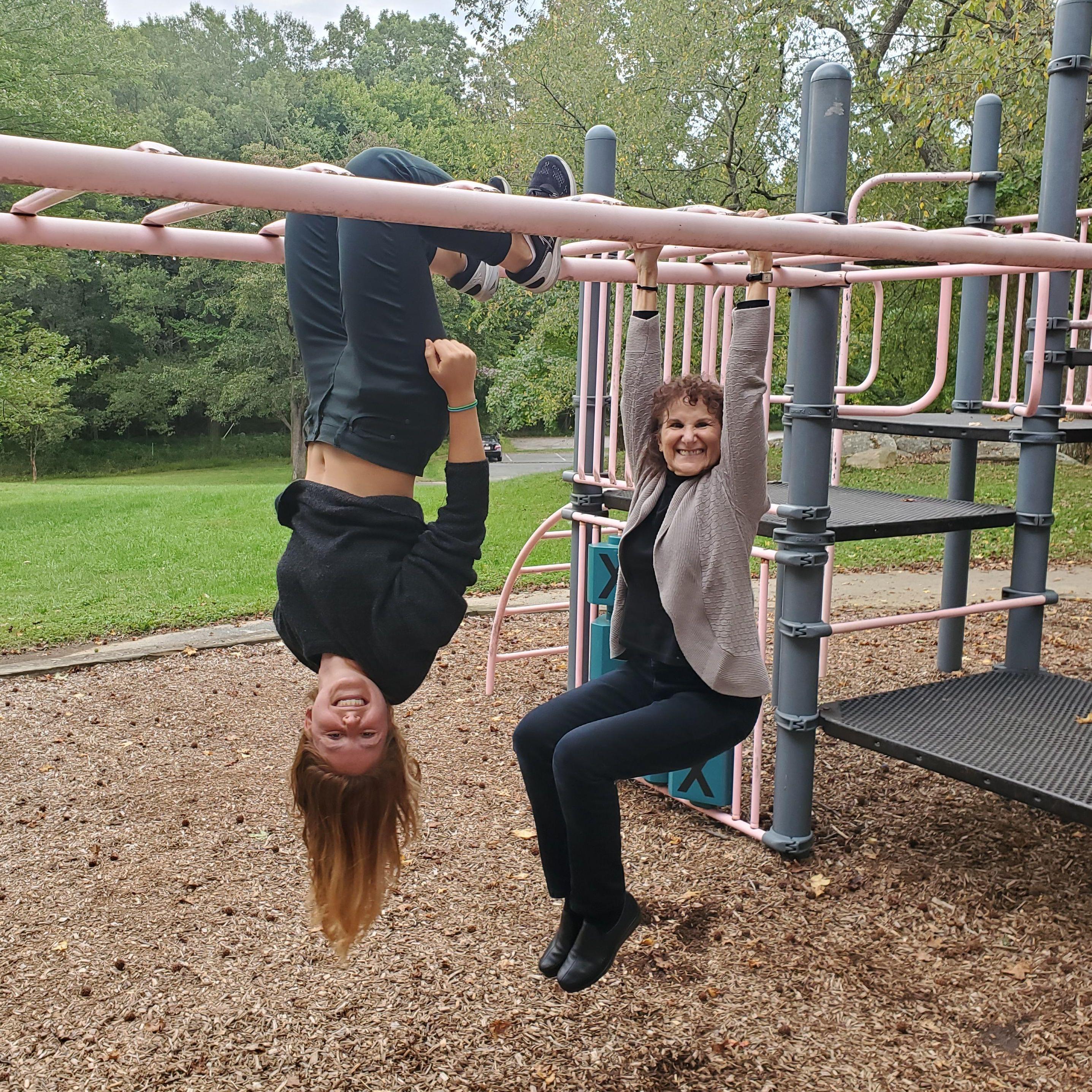 Janetta and Shelley hanging around