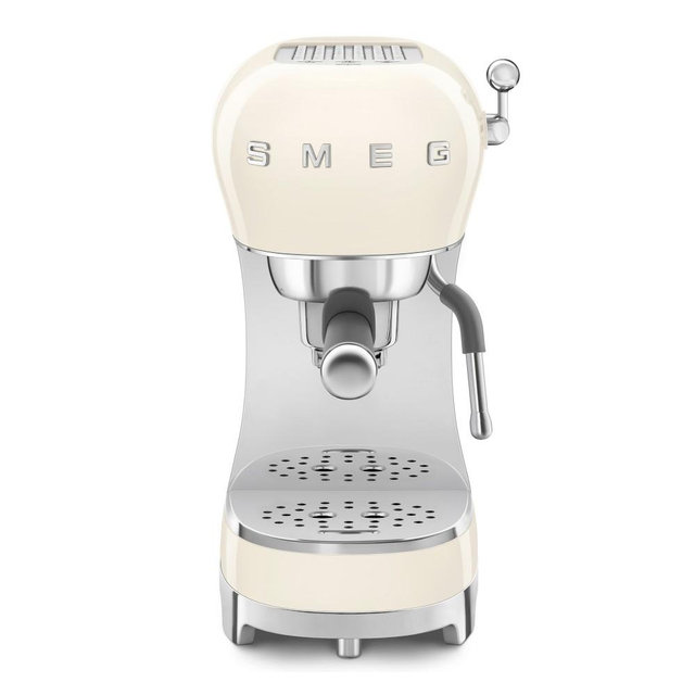 SMEG 50's Style Retro Manual Espresso Machine, Cream