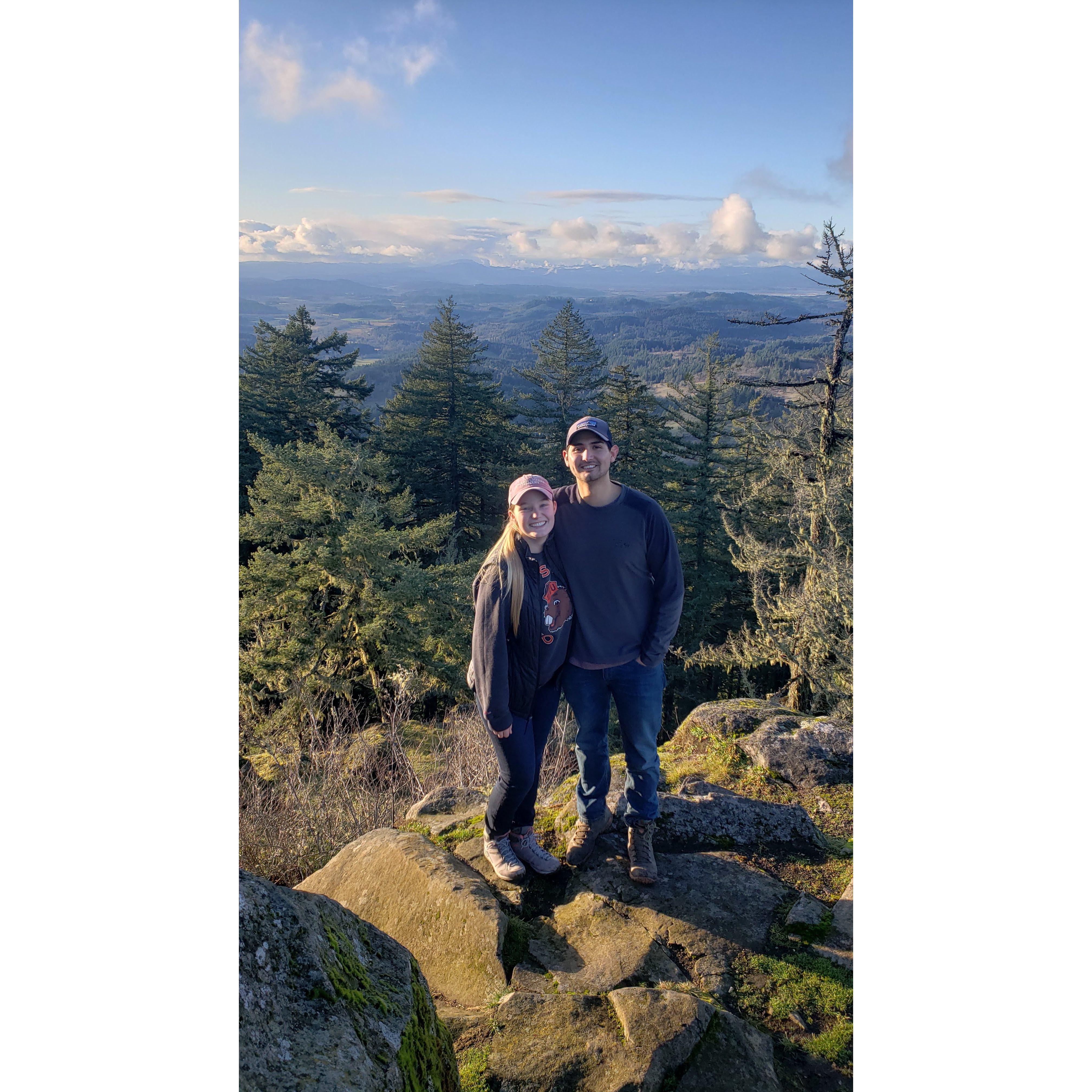 Top of Spencer Butte in Eugene