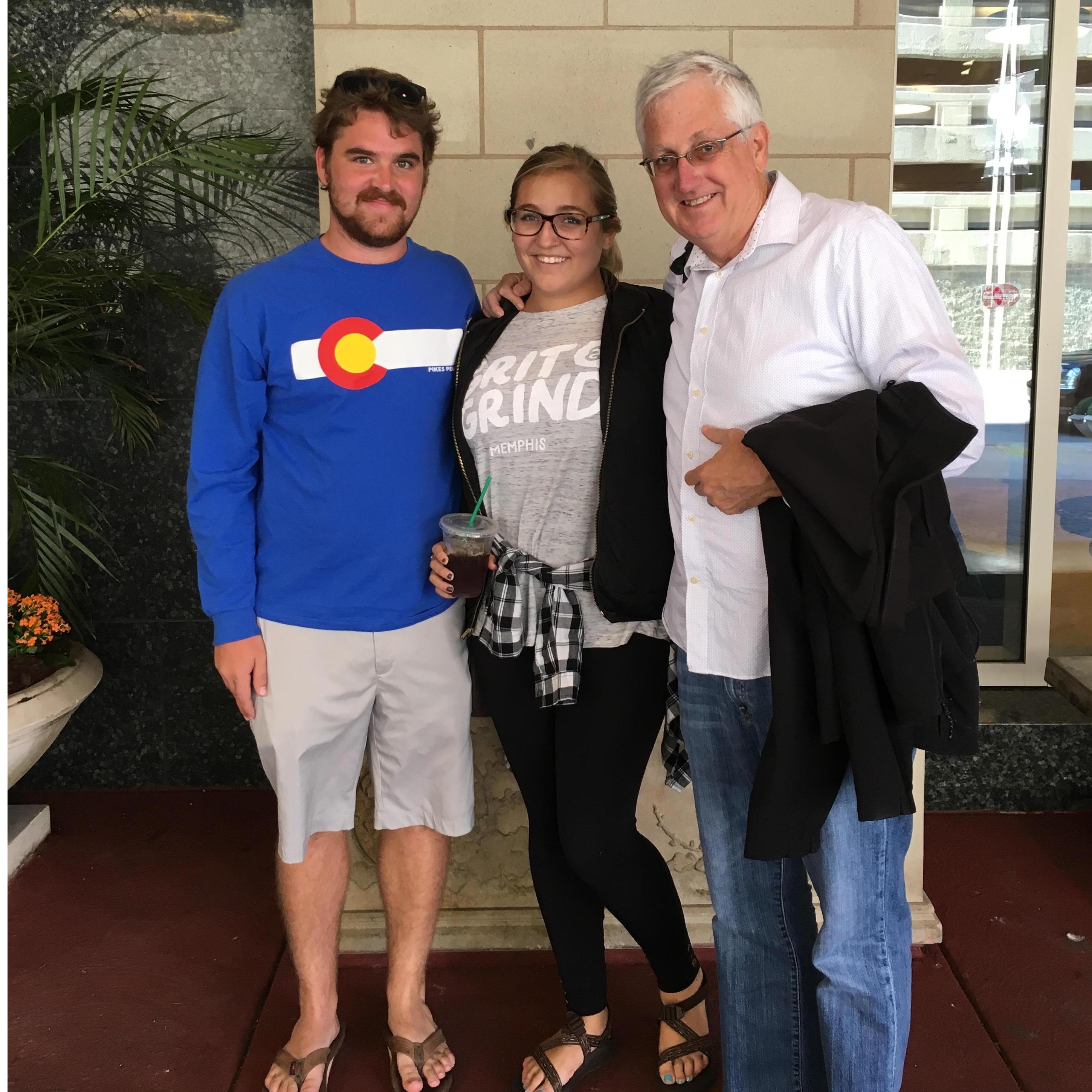 The first time Jake met Shelby's dad was a surprise run-in in St. Louis!