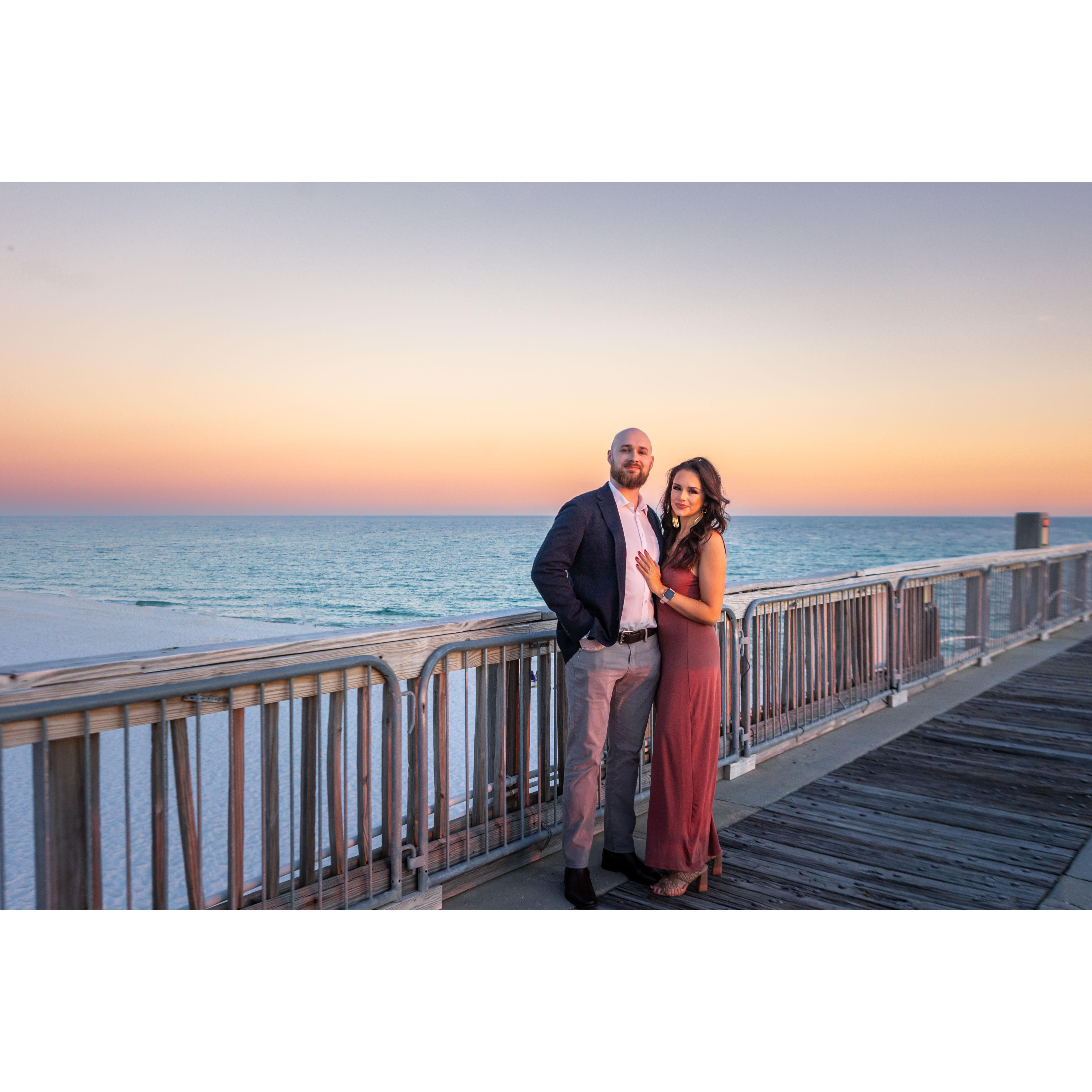 We were engaged in Pensacola, FL!