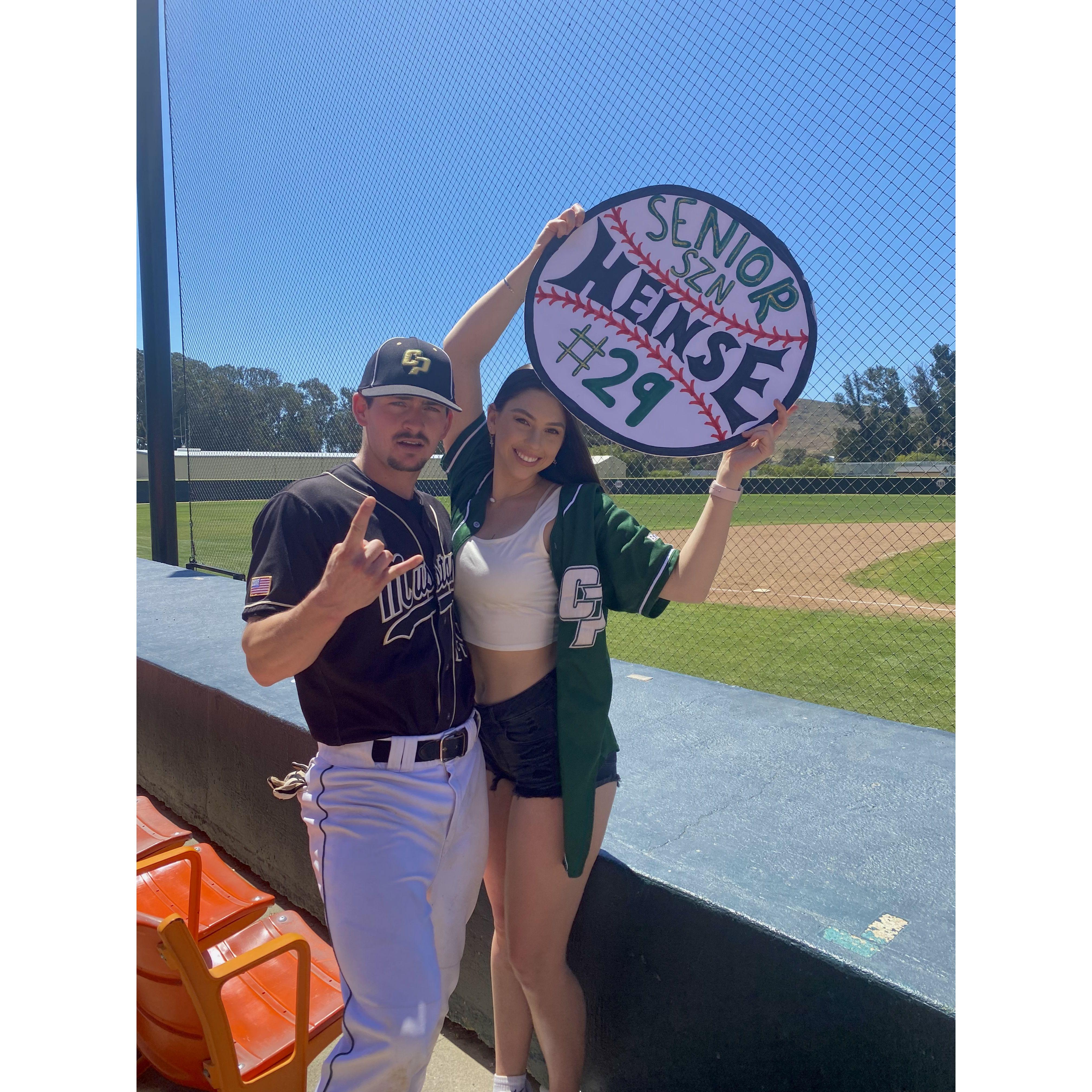 2022: Mason's senior game of college basesball! (Mason played shortstop all 4 years)