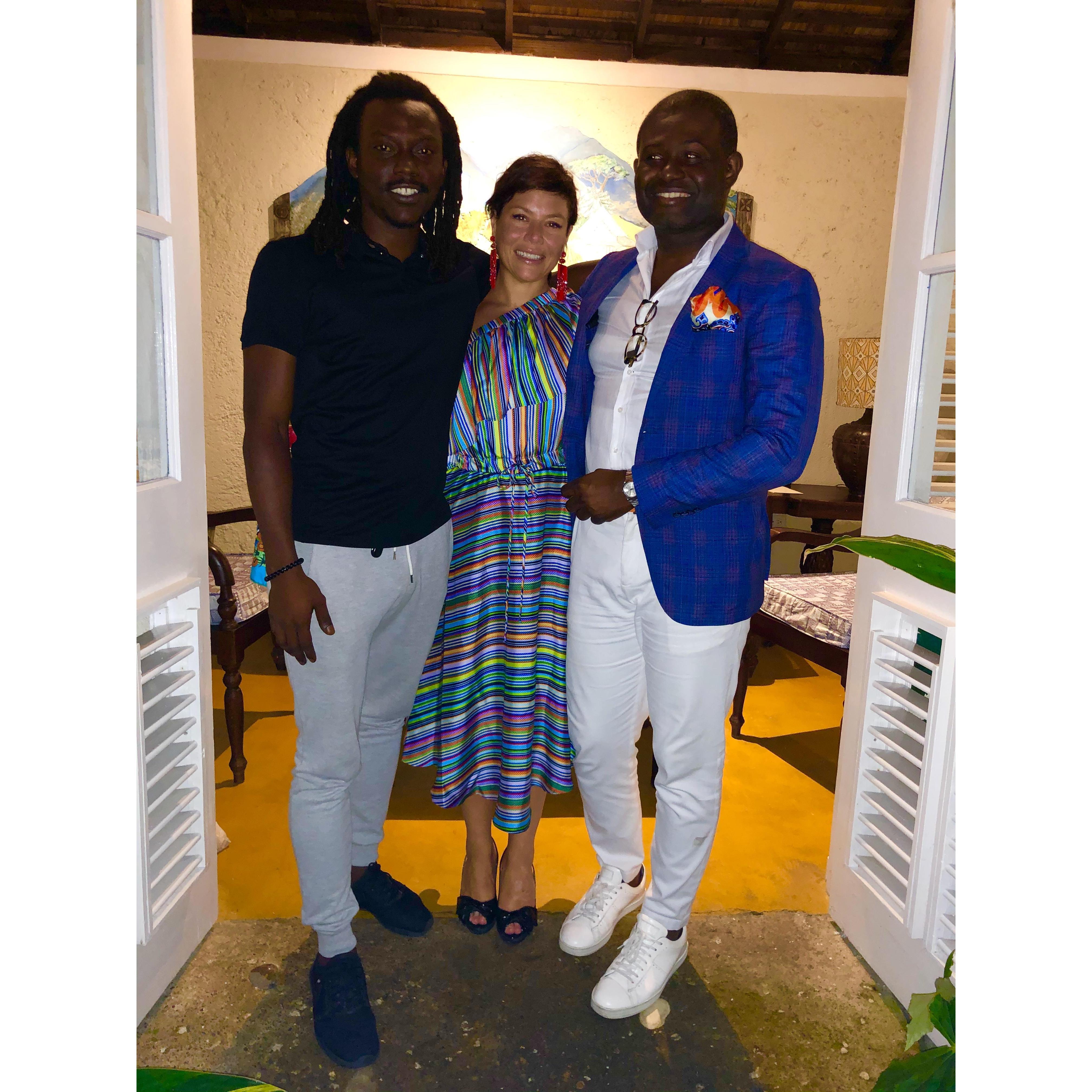 Hanging out with Wayne’s nephew in Jamaica