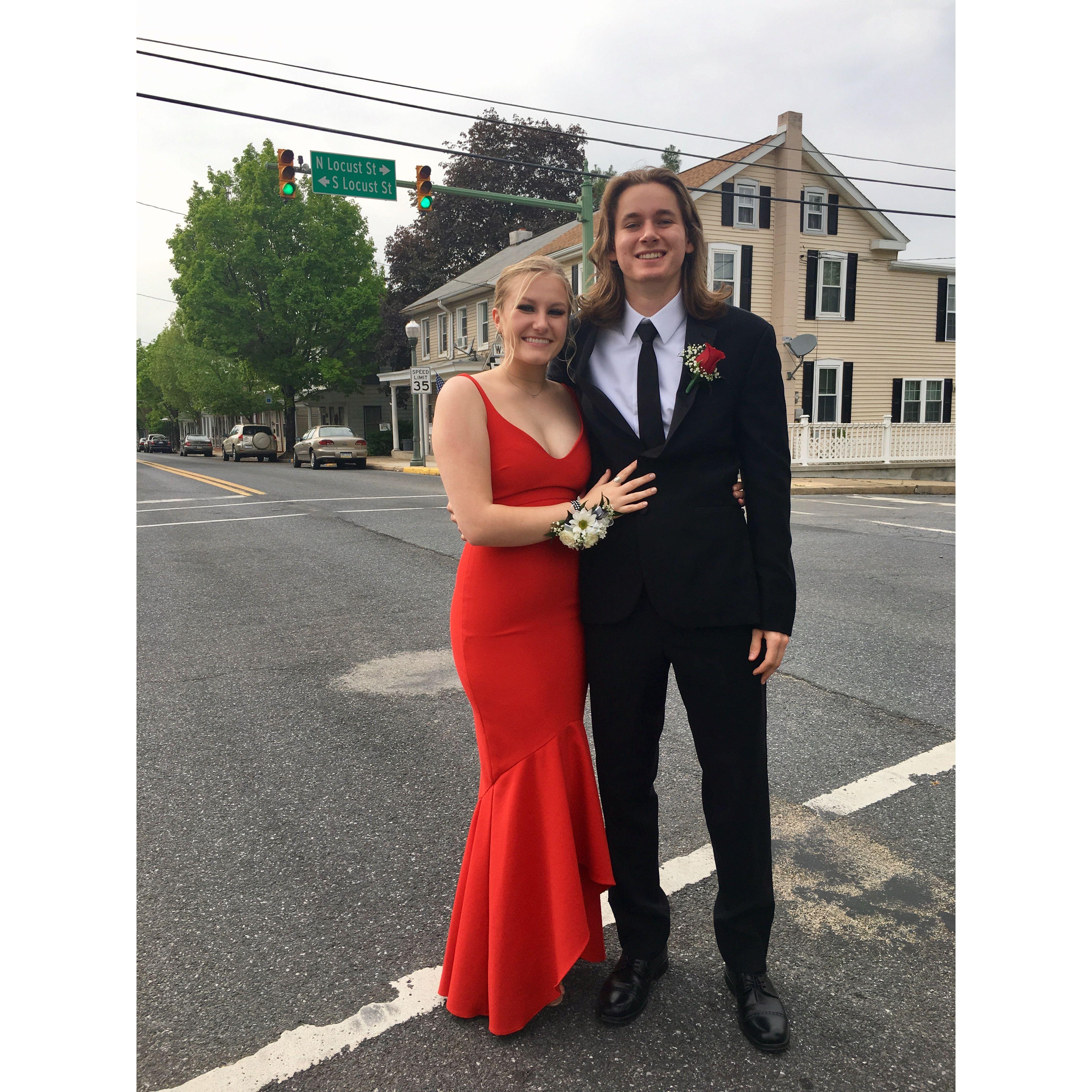 Our second prom together, 2017.